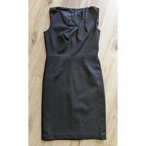 Tahari Black Sleeveless Pencil Dress Womens 2